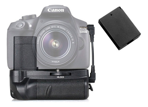 Battery Grip Para Canon T3, T5, T6 + Bateria Extra