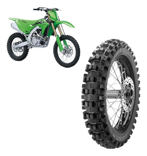 Pneu Borilli 120/90-19 Mx 007 Medium Soft Trilha Com Camara
