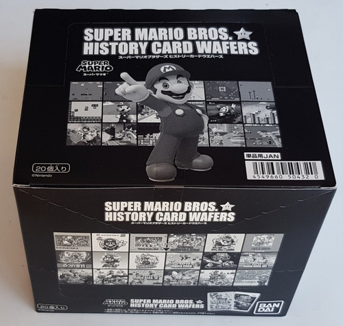 Super Mario Brothers History Bandai Wafer Caja Con 20 Sobres