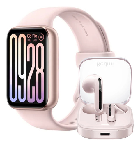 Xiaomi Smart Band 9 Pro Rose + Audífonos Redmi Buds 6 Active