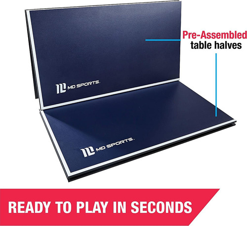 Convierte Mesa De Billar O Hockey En Ping Pong Md Sports Color Gris