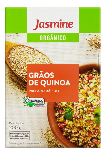 Quinoa em Grãos Orgânica Jasmine Caixa 200g