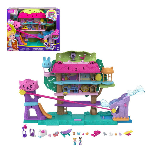 Polly Pocket  Pollyville Casa Del Aventuras Del Arbol