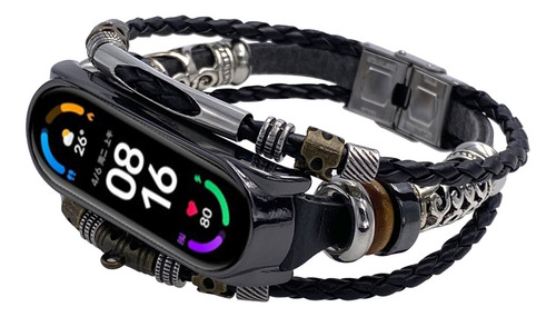 Imagem 5 de 8 de Substituição De Pulseira Retrô Para Pulseira Mi Band 6/6 Nfc