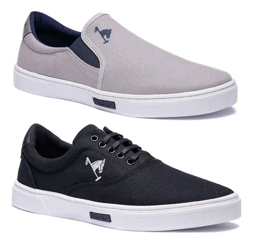 Combo 2 Pares Sapatênis E Iate Polo Joy Casual Confortavel