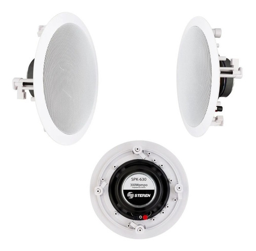 Imagen 2 de 3 de Kit De 6 Bocinas Redondas De 300 Watts Pmpo C/u, Para Plafon
