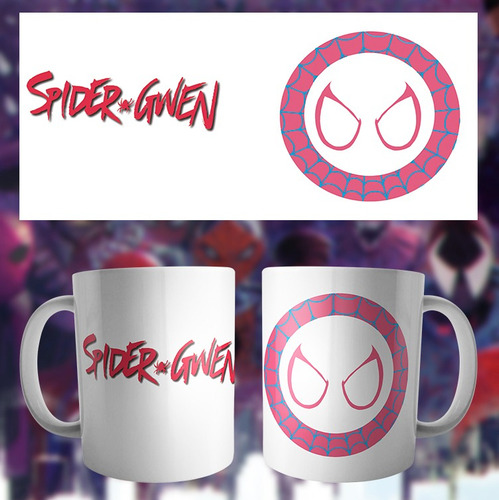 Dos Tazas Sublimadas Spider-man Miles Morales Spider-gwen