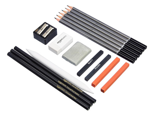 Kit De Lápices Artísticos Amazon Basics Para Bocetos Y Dibuj