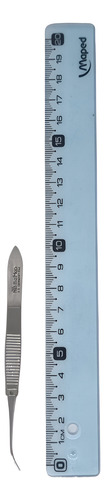 Pinza Graefe Sin Diente Curva 10 Cm Instrumental Belmed