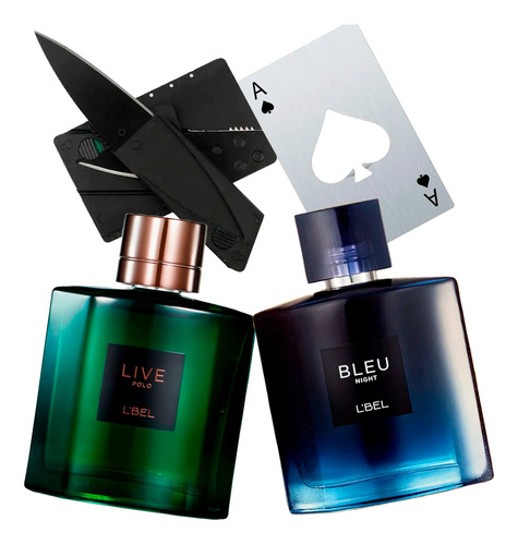 Perfume Hombre Lbel Bleu Nigth + Lebel Live Polo + Regalo 