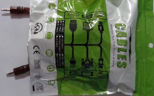 Imagen 3 de 8 de Cable Audio Auxiliar 5 Ms Miniplug A Miniplug 3,5 Siliconado