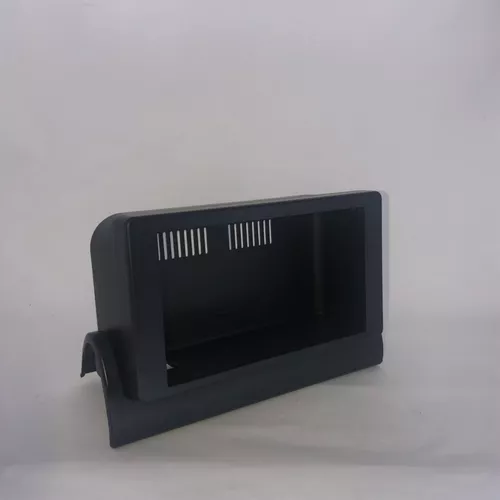 Moldura 2 Din Para MP5 Fiat Uno Mille e Fiorino 04/13 Preto Fosco