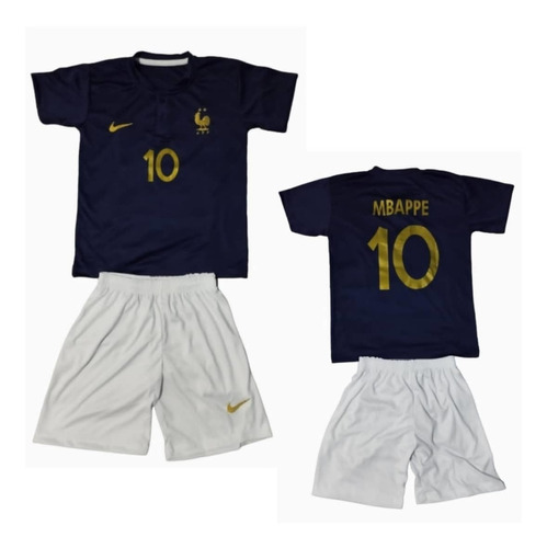Conjunto Para Niños De La Selección De Francia.kilyan Mbappé