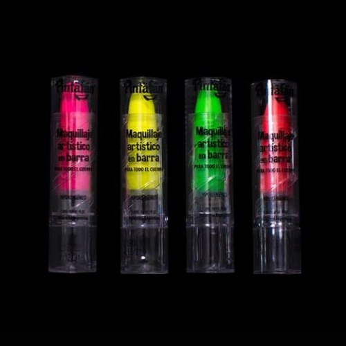 Labiales Fluor Brilla Con Luz Uv X Pack De 4 Unds Cotillon