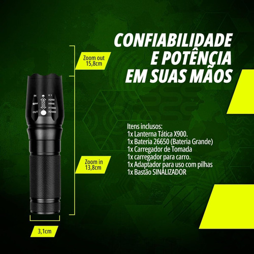 Lanterna Portatil Para Auto Defesa