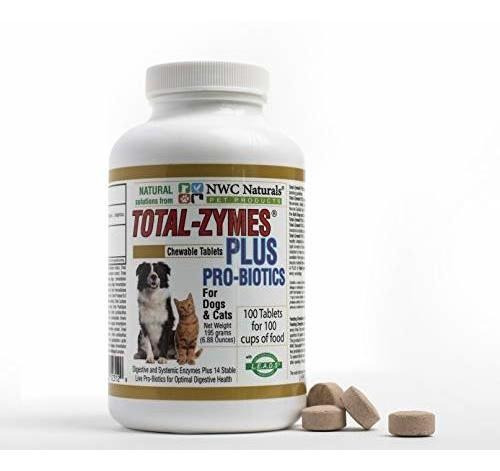 Total-zymes Plus: Enzimas Digestivas Para Mascotas, Probióticos Y Prebióticos- 