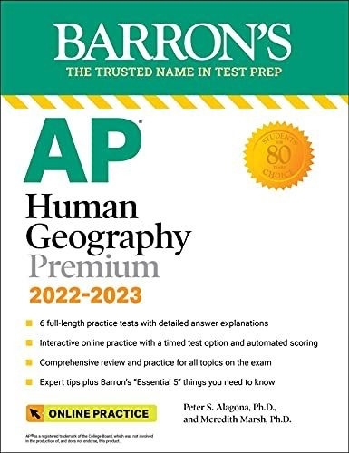 Book : Ap Human Geography Premium, 2022-2023 6 Practice...