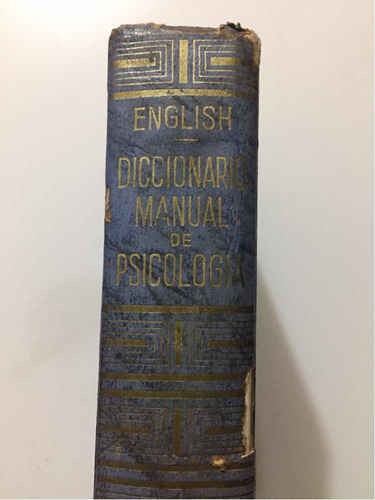 Diccionario Manual De Psicología, English 1ra Ed 1951