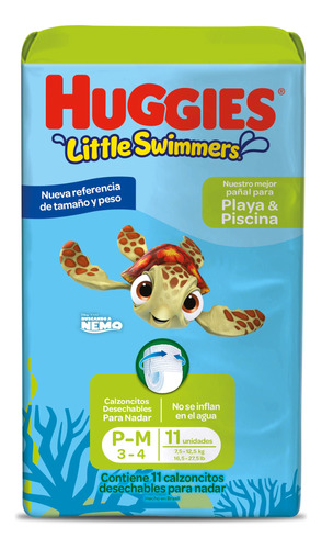 Pañales De Agua Huggies Little Swimmers P/m - M/g