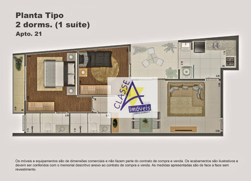 Imagem 8 de 16 de Lançamento 2 Dormitórios À Venda, 57 M² Por R$ 255.000 - Vila Assis - Mauá/sp - Ap1014