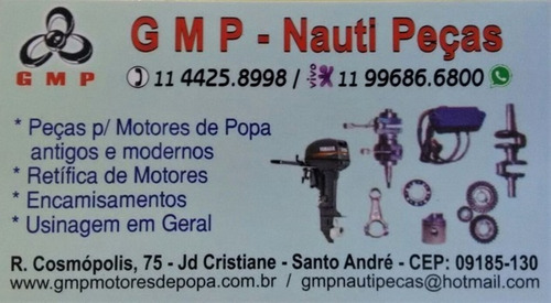 Gmp Retifica Peças Motor Popa Pistao Aneis Biela Helices Cdi