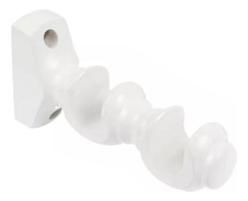 Suporte Duplo 2 Varões 19mm - Branco, 2 Suportes