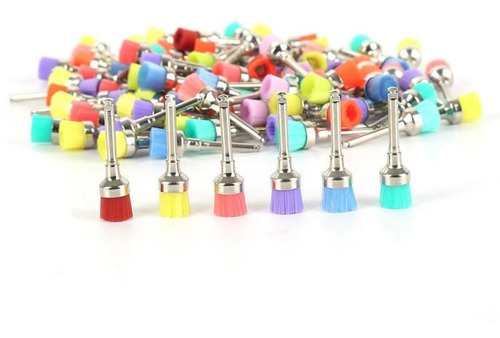 Imagen 2 de 5 de Escobillas Profilaxis Dental 100u Colores Envio Gratis! Stgo