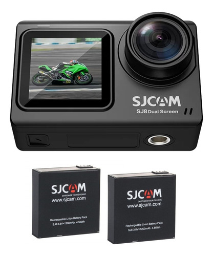 Cámara Deportiva Dual Screen 4k 30fps Sjcam Sj8 Y 2 Baterías