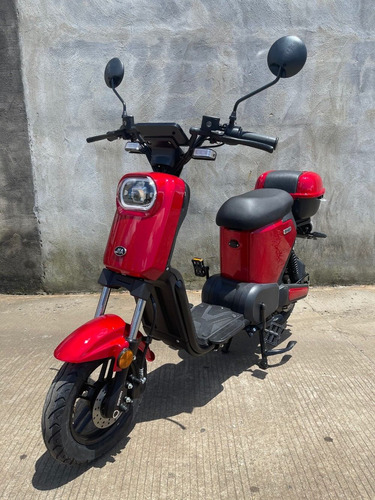 Imagen 4 de 5 de Motocicleta Electrica Jia E-go Autonomia 70km 50km/h Roja