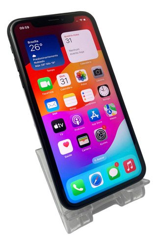 iPhone XR, Mry92br/a, Tela 6.1'', 128gb - Preto, Anatel (Recondicionado)