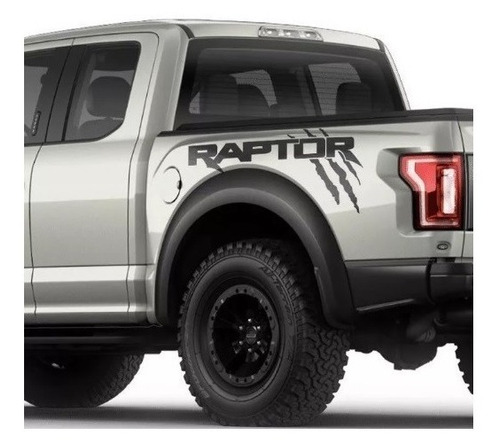 Stickers Franja Batea +garras Para Ford Raptor Pick Up 4 Pzs