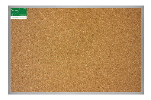 Quadro Cortica Standard 60x40 Moldura Alumínio Frisado Souza