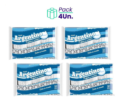 Jabón De Tocador Argentino 3x80g Pack X4u