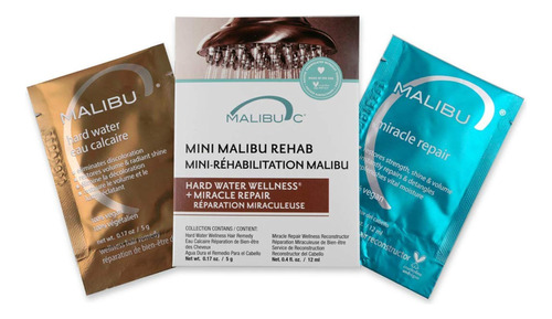 Malibu C Mini Malibu Rehab Hard Water Wellness - Contiene 2 