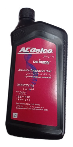 Aceite Atf Transmisión Automática Acdelco Dexron Vi Original