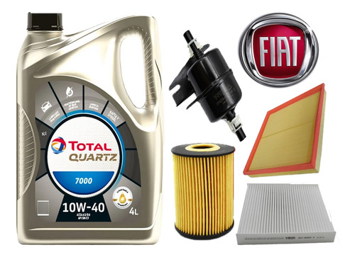 Kit Filtros Fiat Cronos Argo 1.8 E-torq + Aceite 10w40 5l