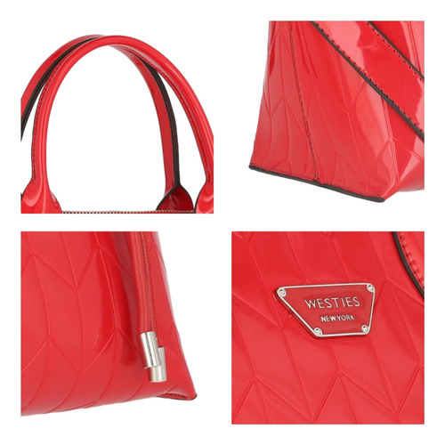 Bolsa Satchel Para Mujer Westies Rojo Hboliviowe
