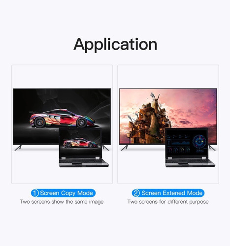 Adaptador Hdmi A Vga Vention Cable Convertidor Video 10 Pzas