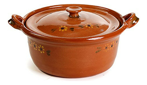 Cazuela Mexicana De Barro, Grande, 4.5 Qt.