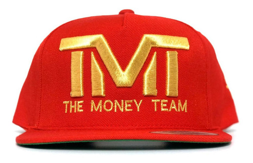 Gorra Yupoong Tmt Snapback Rojo Dorado