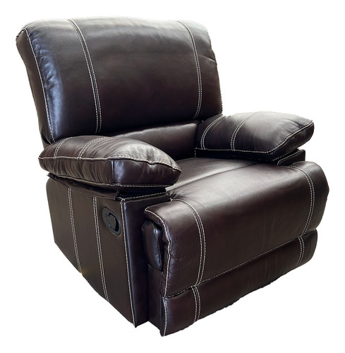 Berger Reclinable Leather Match Cuero Castle Café 98023lbr