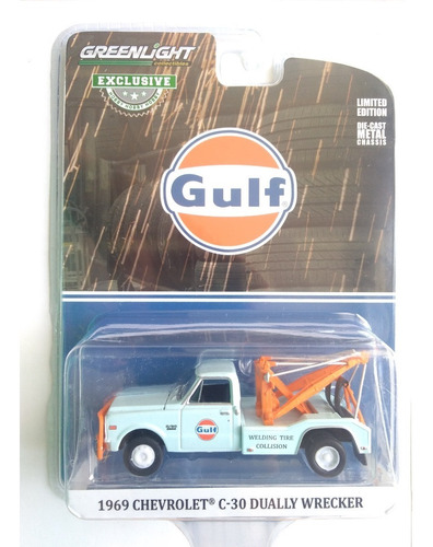 Greenlight 1969 Chevrolet C30 Dually Wrecker Gulf Ed.limit