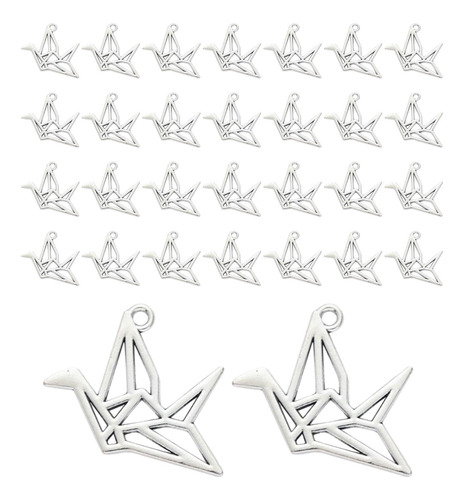 30 Uds. De Dijes De Grulla De Origami Para Hacer Joyas,