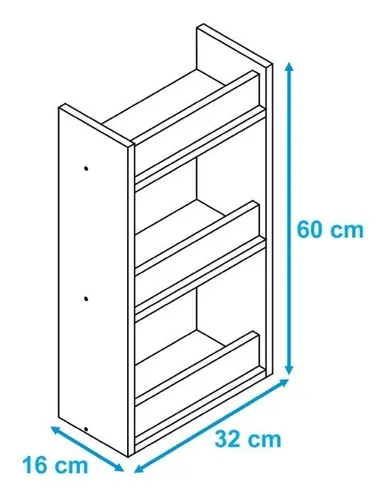Repisa 3 Niveles Slim Blanco