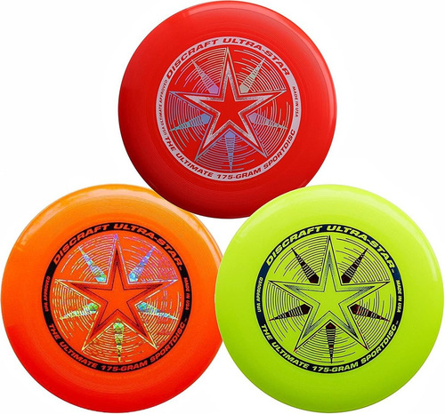3 Frisbee Discraft 175g Serie Usa Ultimate Championship - L