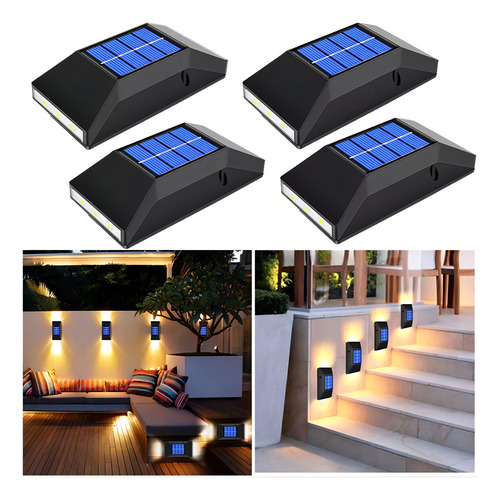 Pt Compatibility Luz De Pared Solar Luz Cálida Luz De