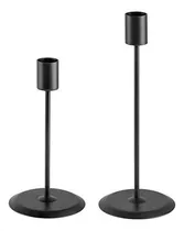 Comprar Portavelas Negro Mate, Juego De 2 Portavelas Decorativos Par