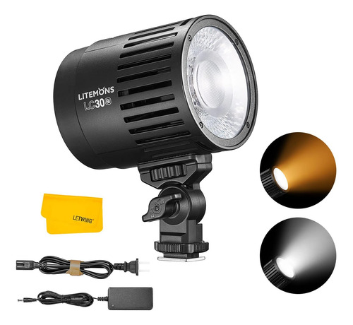 Lc30bi - Luz Led De Mesa Bicolor 38w, 3200k-6500k  Lux1.6 Pi