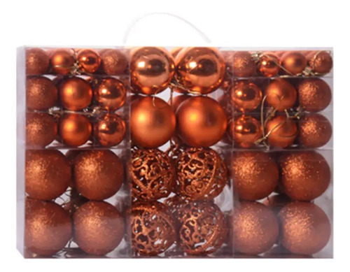 Paquete 100 Esferas Para Decoracion Navideña Estilos Mixtos 