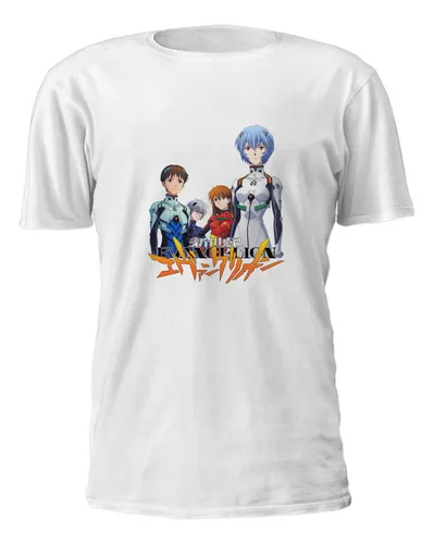 comprar Evangelion Shinji Rei Y Asuka Remera Friki Tu Eres